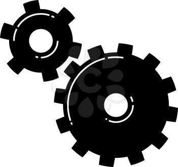 Gears icon. Vector illustration