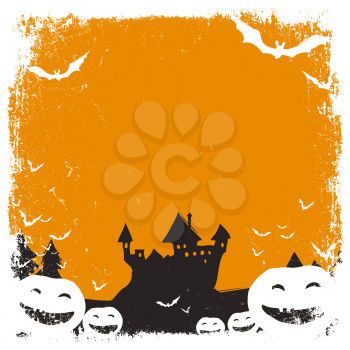 Halloween themed background with space for text and isolated borders