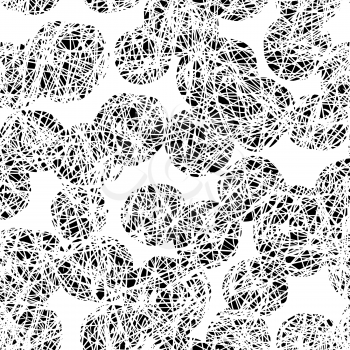 Scribble background. Seamless pattern