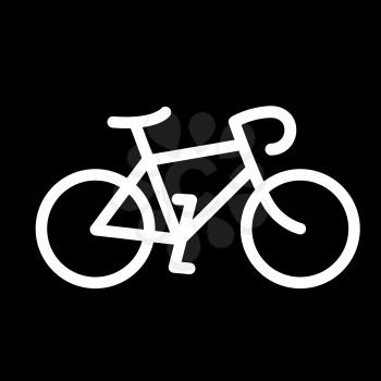 Minimalistic bicycle icon