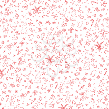 Pattern with Christmas elements