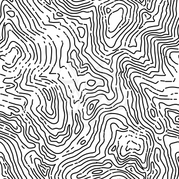 Seamless topographic contour map pattern. Vector seamless background.