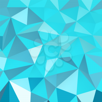 Blue triangle geometric pattern. Vector Design Background