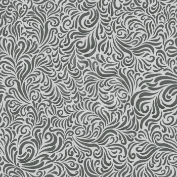 Grayscale foliage seamless pattern. Vector background