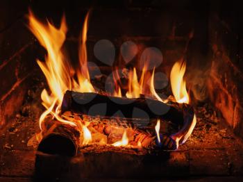 Royalty Free Photo of a Burning Fire