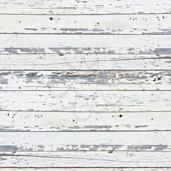 Old white wood plank background. Closeup.