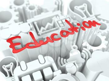 Education word on White Background. Concept for Your Blog or Publication.