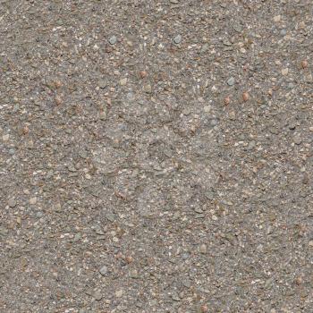 Seamless Tileable Texture of Old Asphalt Road with Protruding Stones.