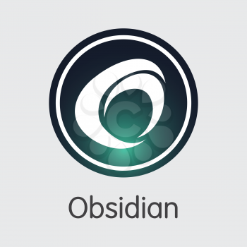 Obsidian Blockchain Web Icon. Blockchain, Block Distribution ODN Transaction Icon