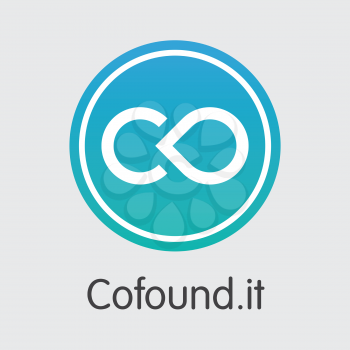 Cofoundit Vector Coin Image for Internet Money. Cryptocurrency Web Icon of CFI and Sign Icon for using in Web Projects or Mobile Applications.