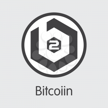 B2G - Bitcoiin. The Market Logo or Emblem of Virtual Momey, Market Emblem, ICOs Coins and Tokens Icon.