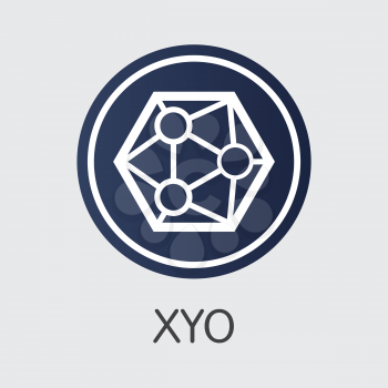 Xyo Vector Sign Icon for Internet Money. Blockchain Cryptocurrency Web Icon of XYO and Coin Image for using in Web Projects or Mobile Applications.