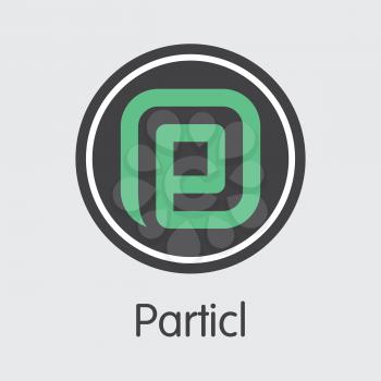 PART - Particl. The Icon or Emblem of Cryptocurrency, Market Emblem, ICOs Coins and Tokens Icon.