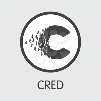 LBA - Cred. The Logo or Emblem of Money, Market Emblem, ICOs Coins and Tokens Icon.