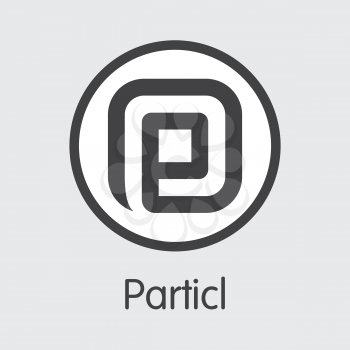 PART - Particl. The Market Logo or Emblem of Virtual Momey, Market Emblem, ICOs Coins and Tokens Icon.