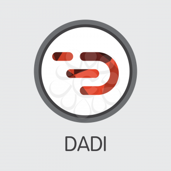 Dadi DADI . - Vector Icon of Digital Currency. 
