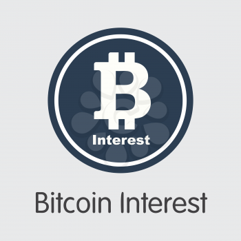 BCI - Bitcoin Interest. The Icon or Emblem of Crypto Currency, Market Emblem, ICOs Coins and Tokens Icon.