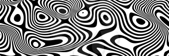 Trendy Optical illusion Vector Background. Stripe Lines in Perspective, Curve Stripes. Vector EPS 10