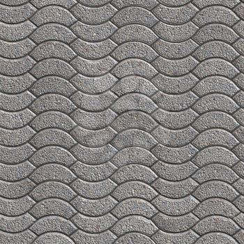 Decorative Granular Gray Paving Slabs. Seamless Tileable Texture.