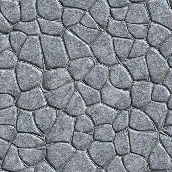 Seamless Tileable Texture of Concrete Surface Poured as Sett.
