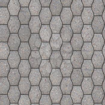 Decorative Gray Pavement Slabs. Seamless Tileable Texture.