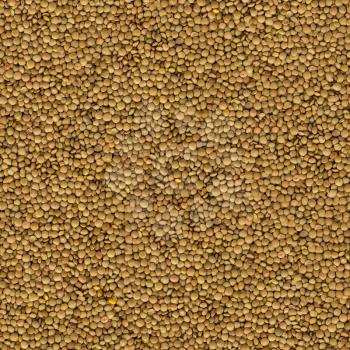 Dry Brown Lentils Background. Seamless Tileable Texture.
