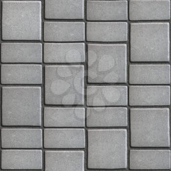 Gray Paving Slabs that Mimic Natural Stone. Seamless Tileable Texture.