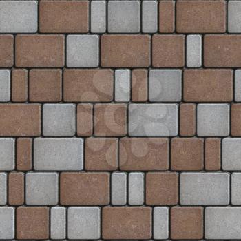 Colorful Paving Imitating the Old Cobbles. Seamless Tileable Texture.
