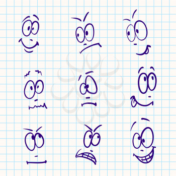 Royalty Free Clipart Image of Emotions