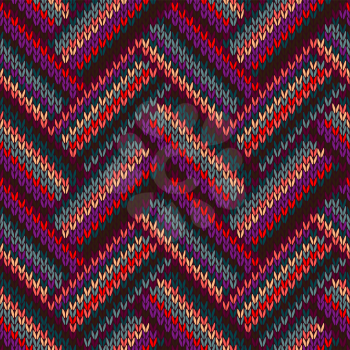 Royalty Free Clipart Image of a Seamless Knit Pattern