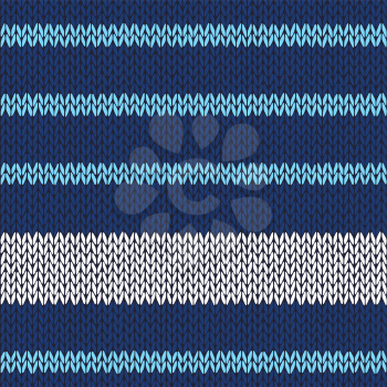 Royalty Free Clipart Image of a Seamless Striped Knit Pattern