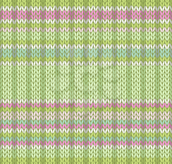 Seamless Pattern. Knit Texture. Fabric Color Tracery Background