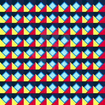 Seamless geometric color pattern