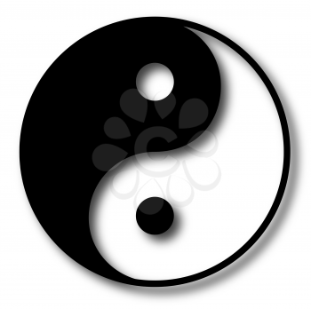 Yin Yang vector illustration 