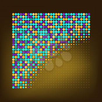 Abstract Color Dots Vector Background