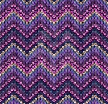 Pink Blue Violet Yellow Knit Texture, Beautiful Knitted Fabric Pattern