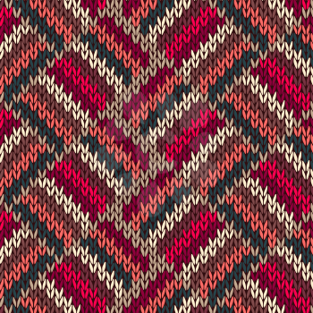 Style Seamless Red Blue Green White Pink Color Knitted Pattern from my large Collection of Samples of knitted Fabrics