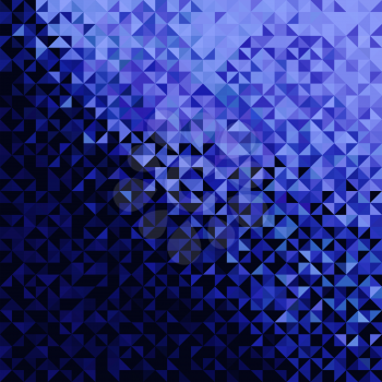 Abstract Lights Blue Black Disco Background. Pixel mosaic vector