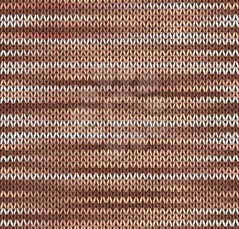 Style Seamless Knitted Pattern. Brown Pink White Color Illustration from my large Collection of Samples of knitted Fabrics