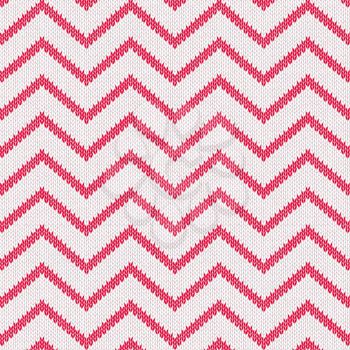 Style Seamless Knitted Pattern. Red White Color Illustration from my large Collection of Samples of Knitted Fabrics