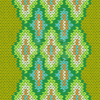 Seamless Pattern. Knit Texture. Fabric Color Tracery Background 