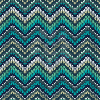 Style Seamless Knitted Pattern. Fashion Color Swatch
