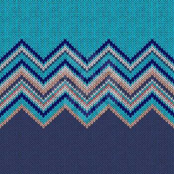 Fashion Color Swatch. Style Horizontally Seamless Knitted Pattern. Sea Waves and Beach Colors
