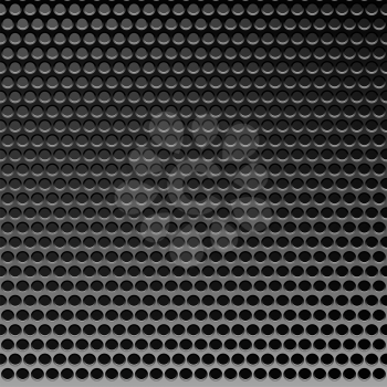 Perforated Metal Template. Translucent Grid Background. Vector Illustration 