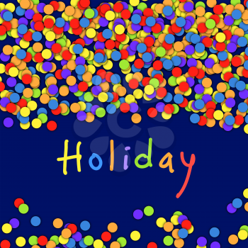 Colorful confetti. Celebration holiday vector background