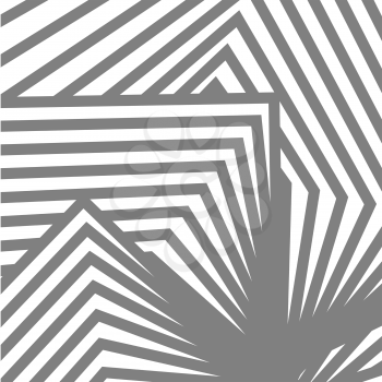 Geometric Vector Black and White Background. Avant-Garde Style