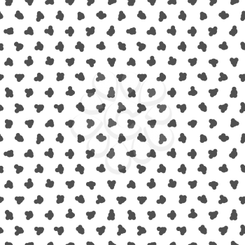 Seamless Black and White Pattern. Polka Dot Texture. Stylish Fashion Print