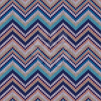 Knit Vector Seamless Pattern. Fashion Color Swatch