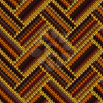 Multicolored Seamless Knitted Pattern