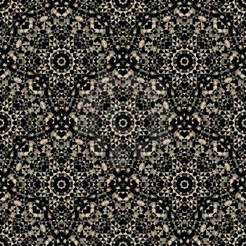 Wallpaper Seamless Pattern. Abstract Ornamental Geometrical Vector Background